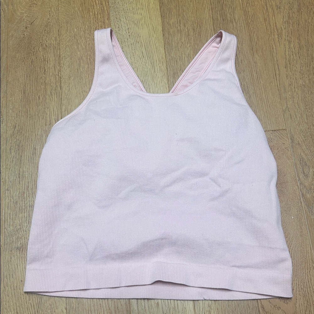 DSG Sports Bra Tank Light Pink Sleeveless Top S